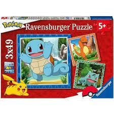3x49 Parça Puzzle Pokemon