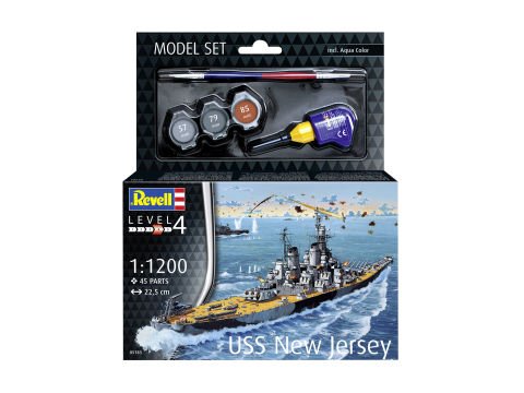 Revell Model Set Battleship USS New Jersey