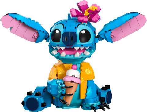 LEGO® ǀ Disney Stiç 43249 - Dondurma Külahlı İnşa Edilebilen Yaratıcı Oyuncak Yapım Seti (730 Parça)