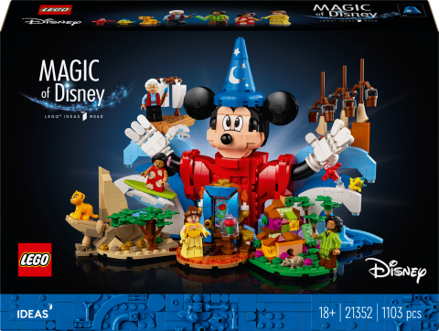LEGO® Ideas Disney Büyüsü Seti, Yetişkinler için Hediye 21352