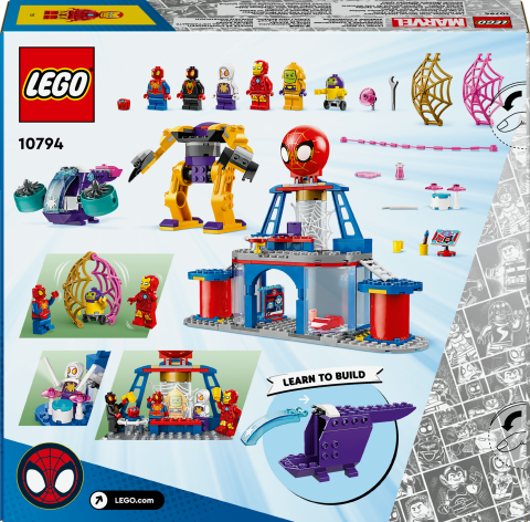 LEGO® 4+ Spidey Takımı Ağ Örücü Karargahı 10794 - 5 Minifigür İçeren Yaratıcı Oyuncak Yapım Seti