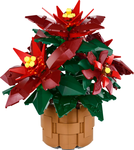 LEGO® Icons Ponsetya Dekoratif Bitki Yapım Seti 10370