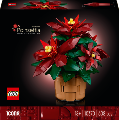 LEGO® Icons Ponsetya Dekoratif Bitki Yapım Seti 10370