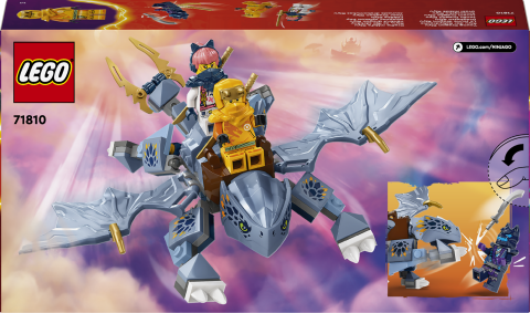 LEGO® NINJAGO® Genç Ejderha Riyu 71810 -3 Ninja Minifigürü İçeren Yaratıcı Oyuncak Yapım Seti