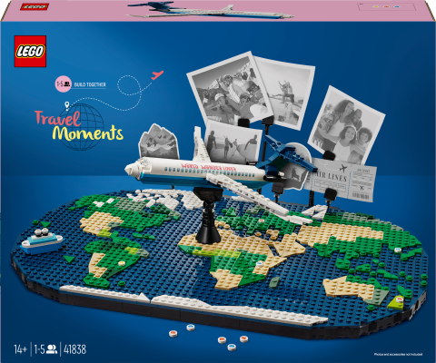 LEGO® Seyahat Anıları Dünya Haritası Oyuncak Yapım Seti 41838