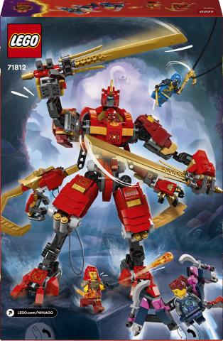 LEGO® NINJAGO® Kai’nin Ninja Tırmanma Robotu 71812 - 4 Ninja Minifigürü İçeren Yaratıcı Oyuncak Yapım Seti