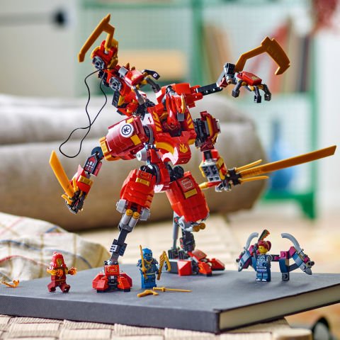 LEGO® NINJAGO® Kai’nin Ninja Tırmanma Robotu 71812 - 4 Ninja Minifigürü İçeren Yaratıcı Oyuncak Yapım Seti
