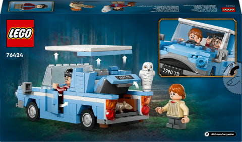LEGO® Harry Potter™ Uçan Ford Anglia™ 76424 - Harry Potter Hayranları için Harry Potter ve Ron Weasley™ Minifigürü İçeren Koleksiyonluk Yaratıcı Oyuncak Yapım Seti (165 Parça)