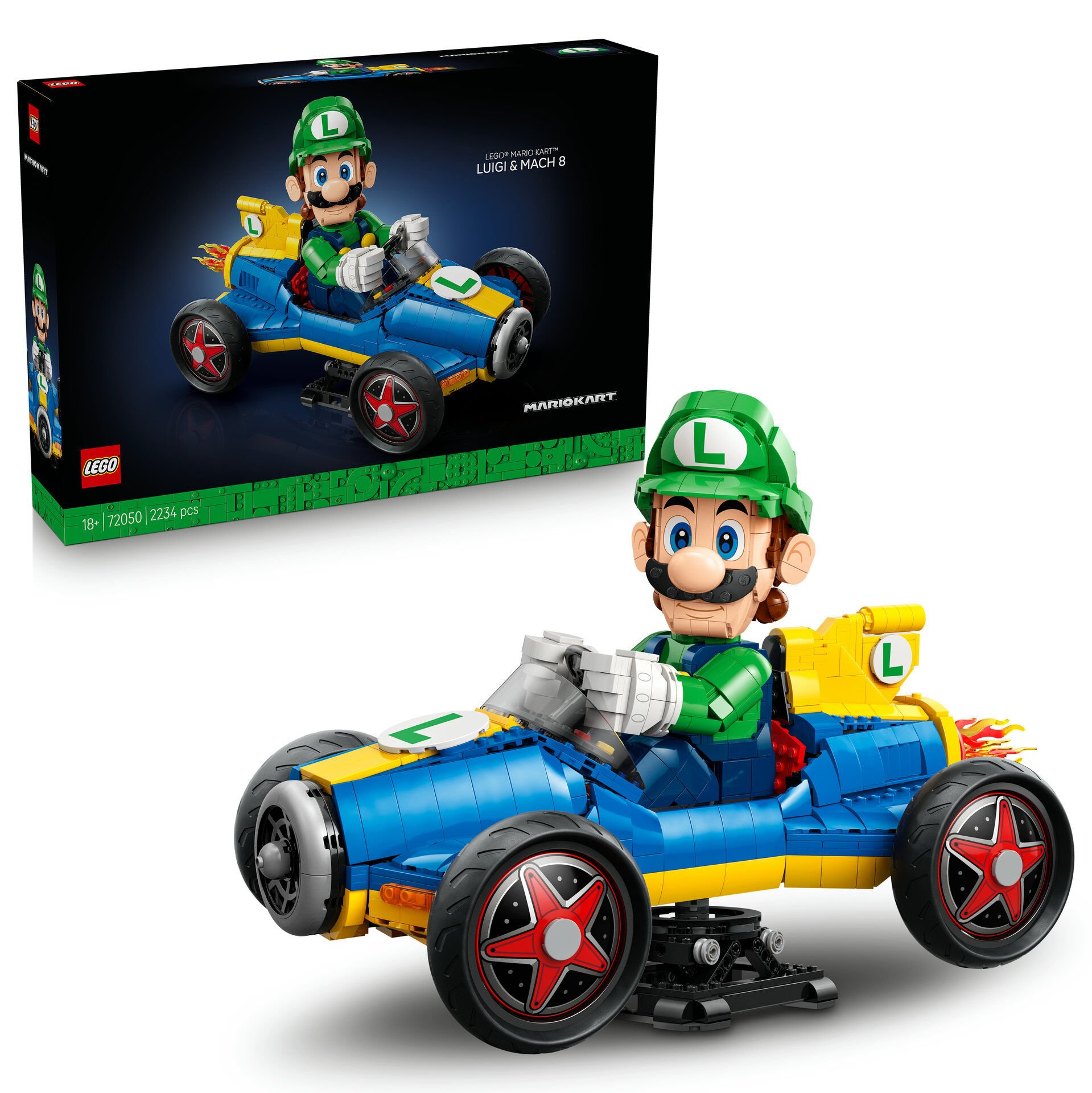LEGO®  Mario Kart – Luigi ve Mach 8 72050 Model Yapım Seti