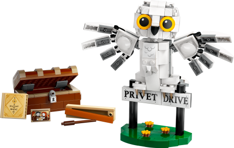 LEGO® Harry Potter™ Hedwig™, Privet Drive 4 Numara’da 76425 -Harry Potter Hayranları için Koleksiyonluk Yaratıcı Oyuncak Yapım Seti
