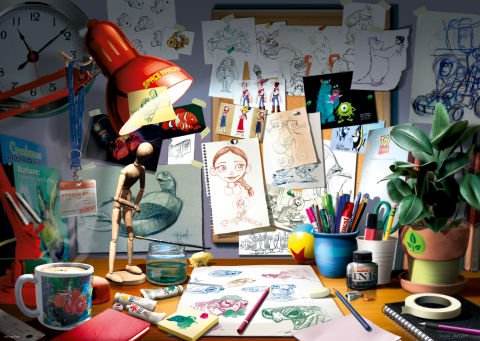 1000 Parçalı Puzzle Walt Disney Masa