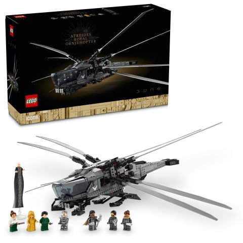 LEGO® Icons Dune: Çöl Gezegeni Atreides Royal Ornithopter 10327 - Yetişkinler için Koleksiyonluk Yaratıcı Model Yapım Seti