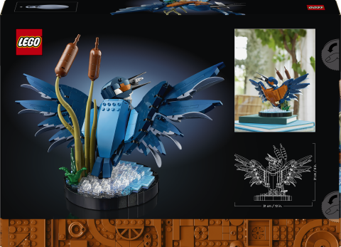 LEGO® Icons Yalıçapkını Kuşu 10331 - Kuş Sever Yetişkinler için Koleksiyonluk, Sergilenebilir Yaratıcı Model Yapım Seti (834 Parça)