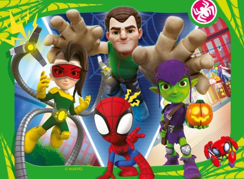 4 Puzzle Tek Kutuda Spidey 12/16/20/24
