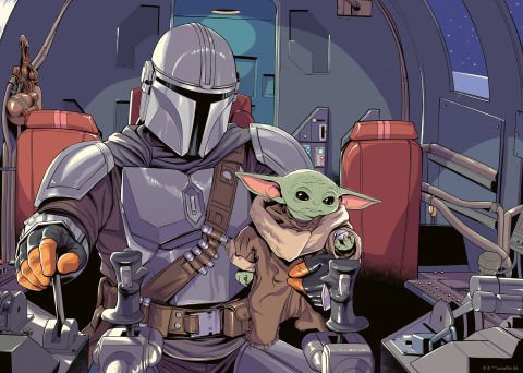 Star Wars 1000 Parça Puzzle Mandalorian