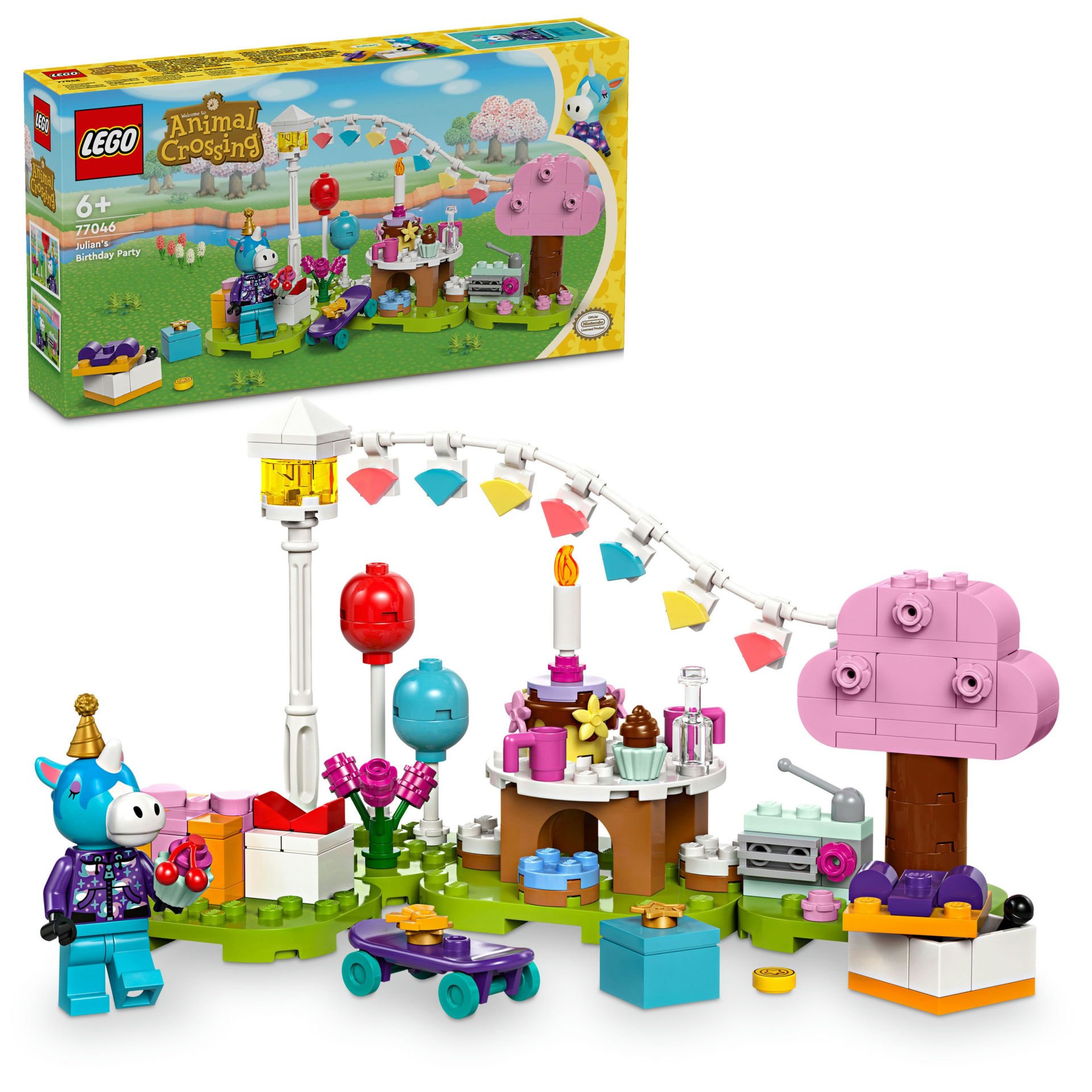 LEGO® Animal Crossing™ Julian Doğum Gününü Kutluyor 77046 - 6 Yaş ve Üzeri Çocuklar için Yaratıcı Oyuncak Yapım Seti