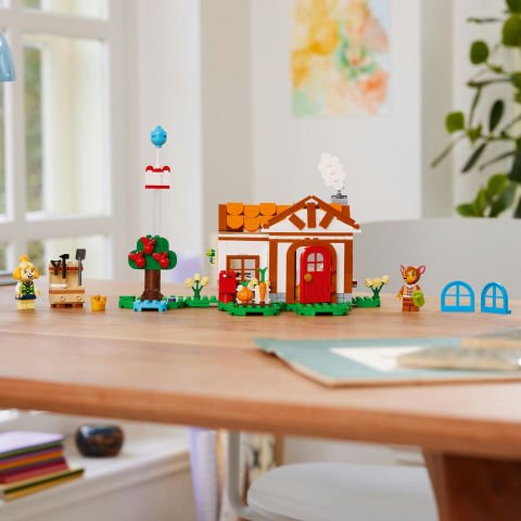 LEGO® Animal Crossing™ Isabelle Ev Ziyaretinde 77049 - 6 Yaş ve Üzeri Çocuklar için İnşa Edilebilen Yaratıcı Oyuncak Yapım Seti