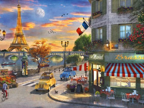 1500 Parça Puzzle Romantik Paris