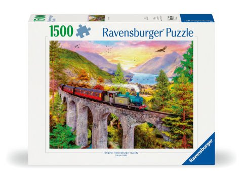 1500 Parça Puzzle Köprüde Tren