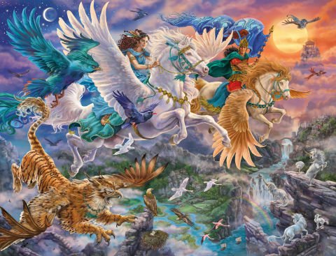 2000 Parça Puzzle Kanatlı At