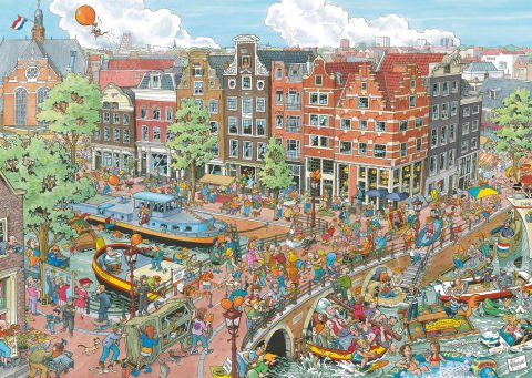 1000 Parça Puzzle Amsterdam Şehri
