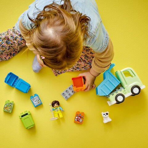 LEGO® DUPLO® Kasabası Geri Dönüşüm Kamyonu 10987 Oyuncak Yapım Seti
