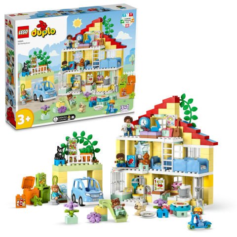 LEGO® DUPLO® Kasabası 3’ü 1 Arada Aile Evi 10994 Oyuncak Yapım Seti
