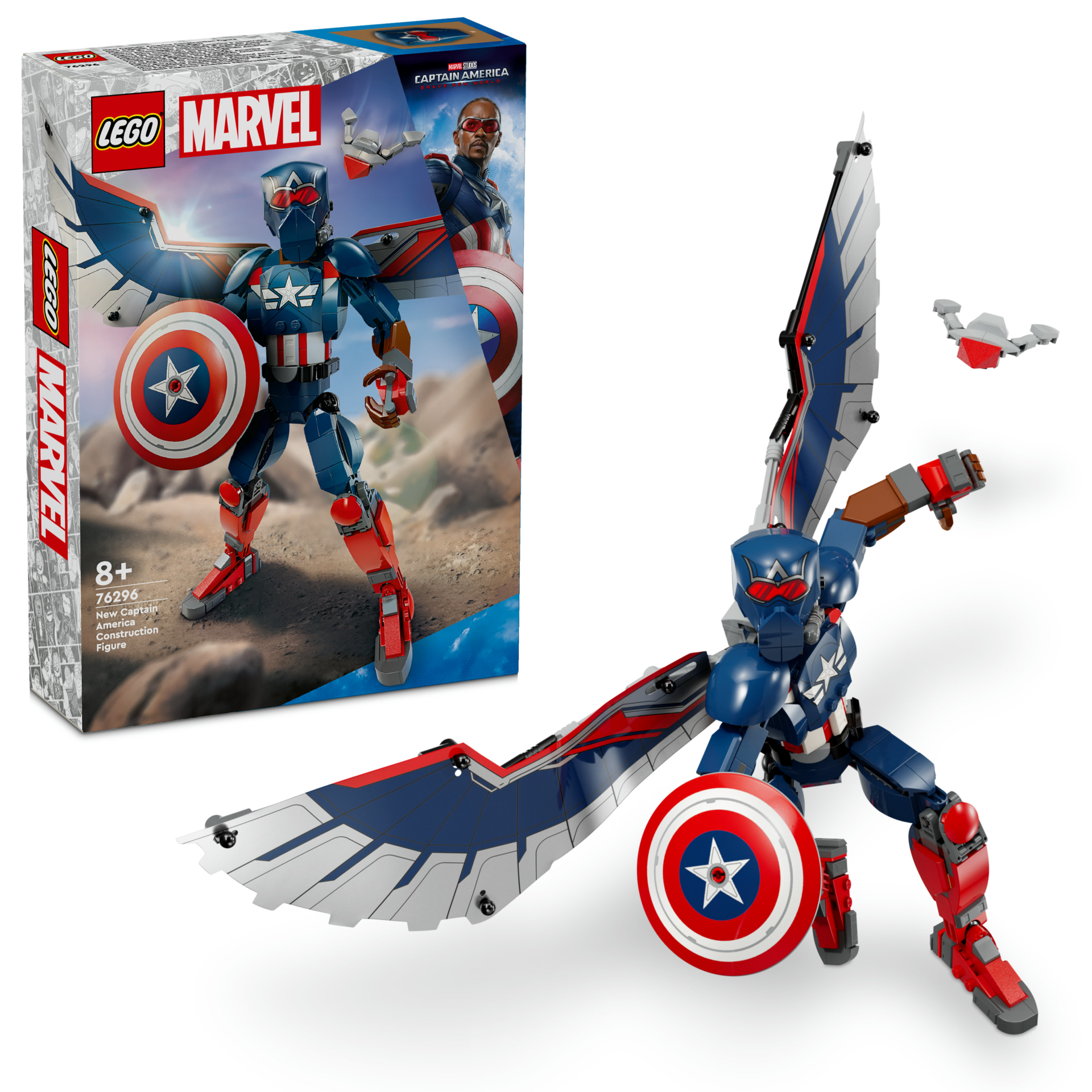 LEGO® Marvel Kaptan Amerika ile Red Hulk Savaşı 76296