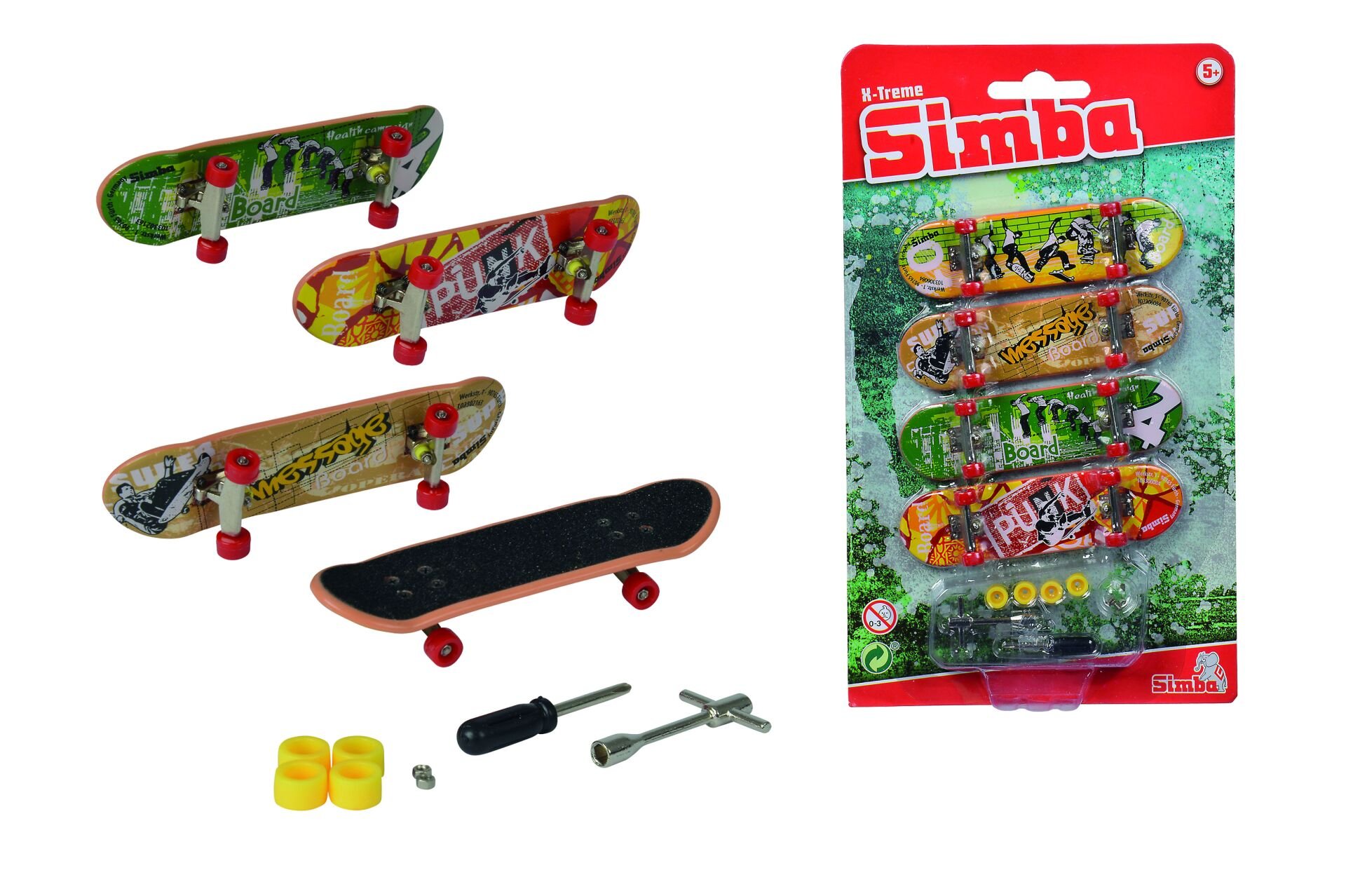 Simba Toys Parmak Skateboard 4 Parça Set