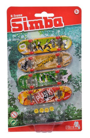 Simba Toys Parmak Skateboard 4 Parça Set