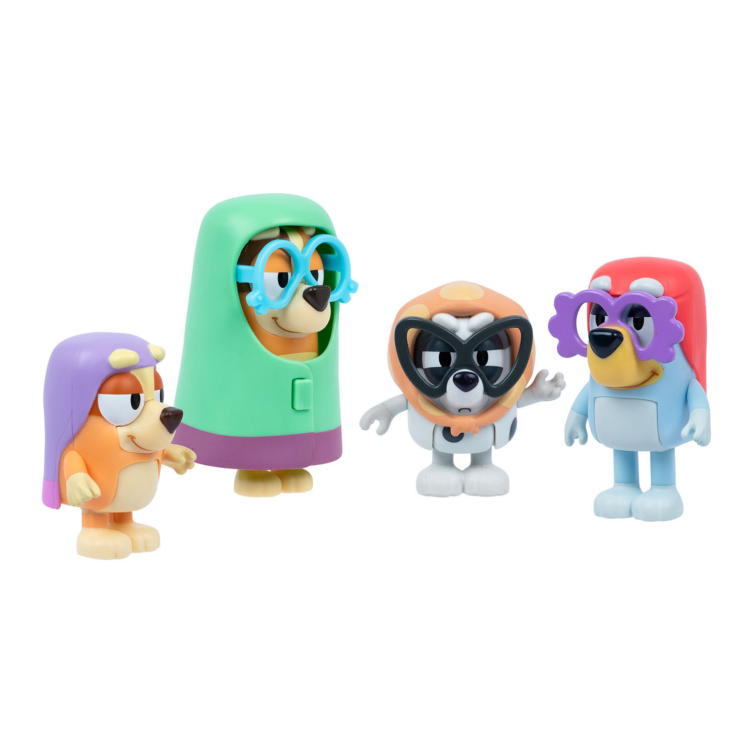 Bluey 4'lü Figür Seti - Bluey & Family