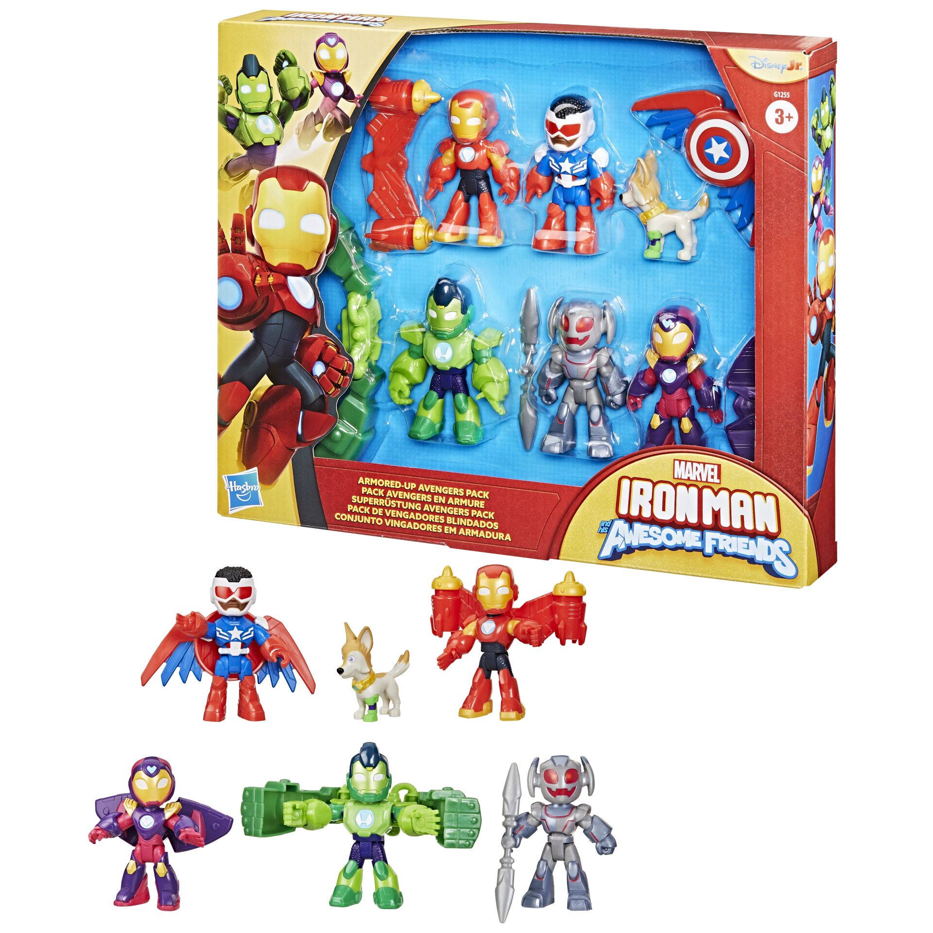Marvel Iron Man and his Awesome Friends Zırhlı Avengers Paketi Aksiyon Figürü Seti