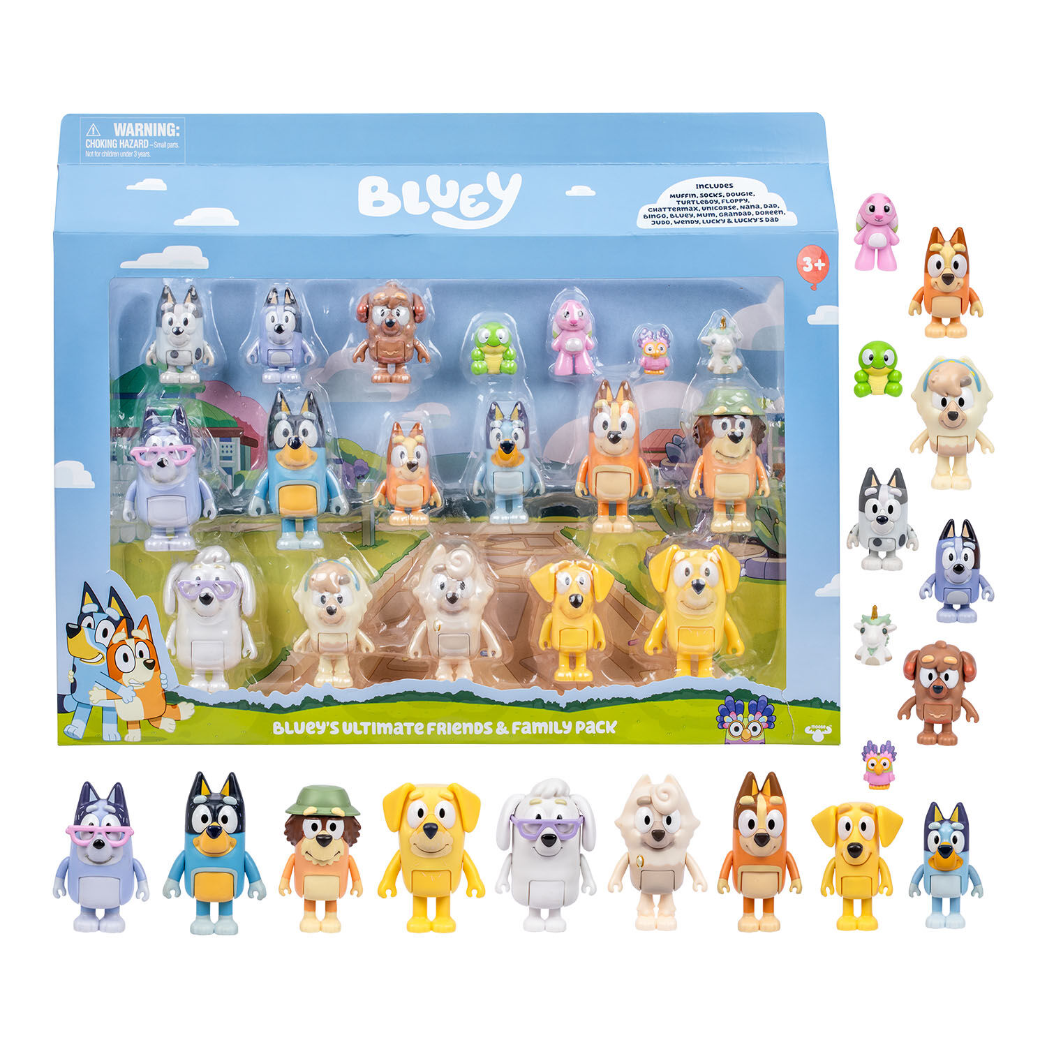 Bluey Ultimate Aile ve Arkadaş Figür Set 18'li