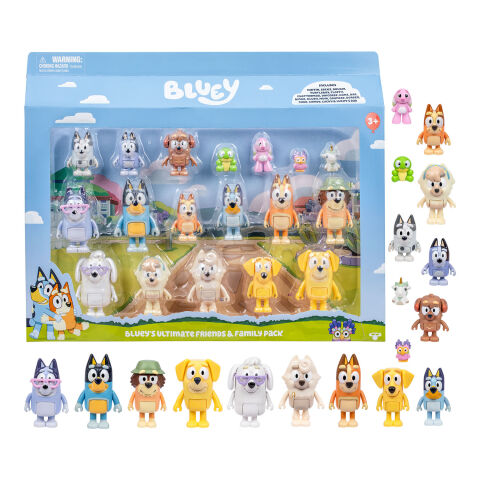 Bluey Ultimate Aile ve Arkadaş Figür Set 18'li