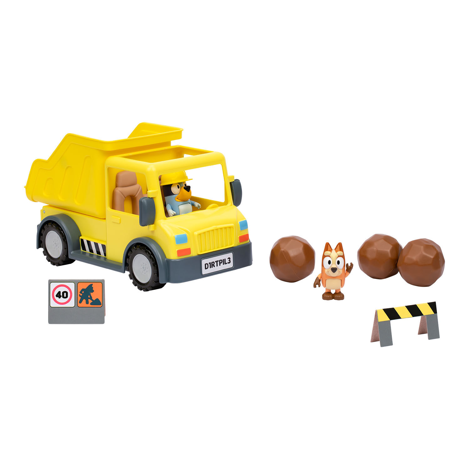 Bluey Damperli Kamyon ve Figür Oyun Seti