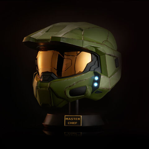 HALO Gerçekci Master Chief Miğferi ve Sergi Standı