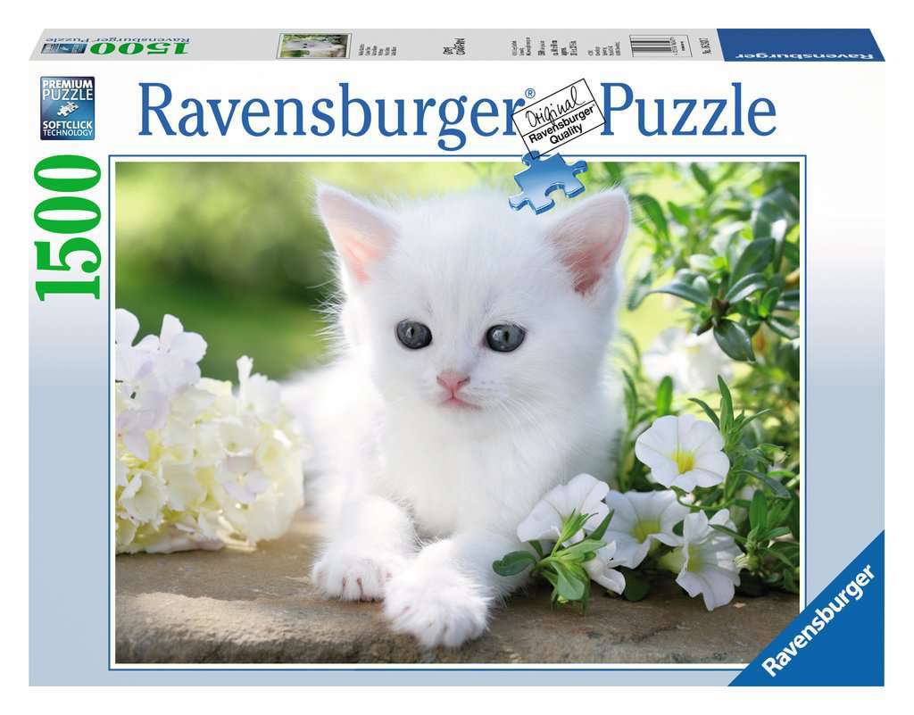 1500 Parça Puzzle Beyaz Kedi