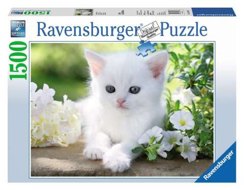 1500 Parça Puzzle Beyaz Kedi