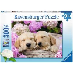 300 Parça Puzzle Sepetteki Tatlı Köpekler