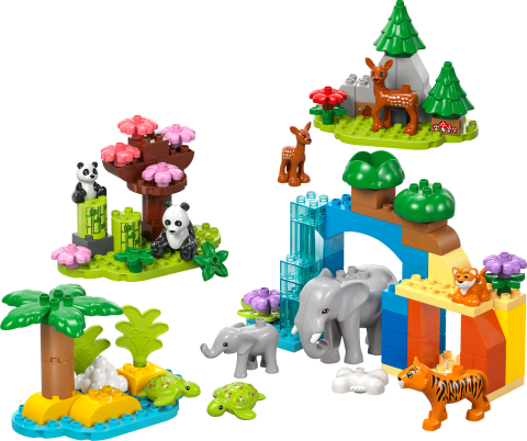 LEGO® DUPLO® Kasabası 3’ü 1 Arada Vahşi Hayvan Aileleri Seti Eğitici Oyuncak 10446