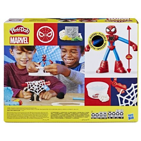 Play-Doh Marvel Spider-Man Fırlat ve İkiye Böl Kapışması Oyun Seti