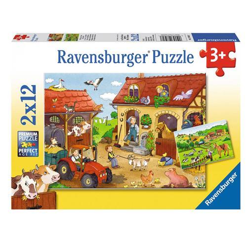 2x12 Parça Puzzle Çiftlikte Çalışmak
