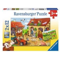 2x12 Parça Puzzle Çiftlikte Çalışmak