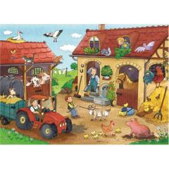 2x12 Parça Puzzle Çiftlikte Çalışmak