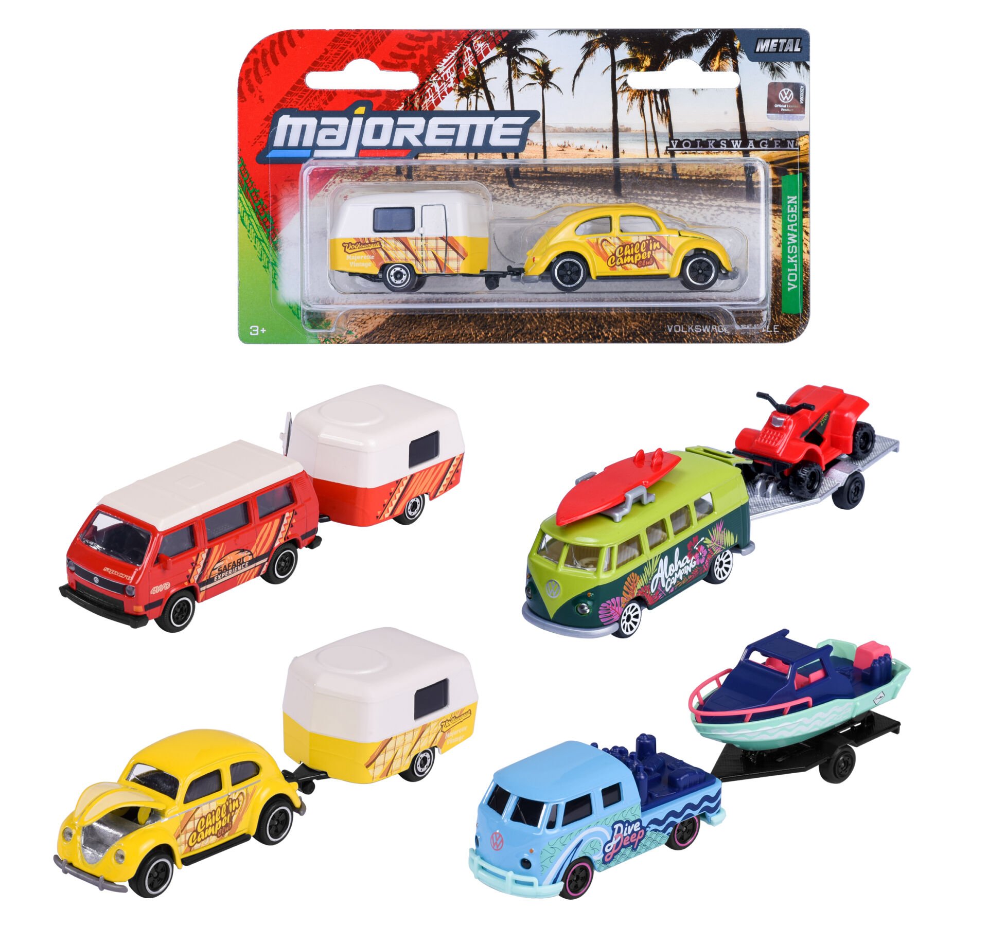 Majorette Römorklu Volkwagen