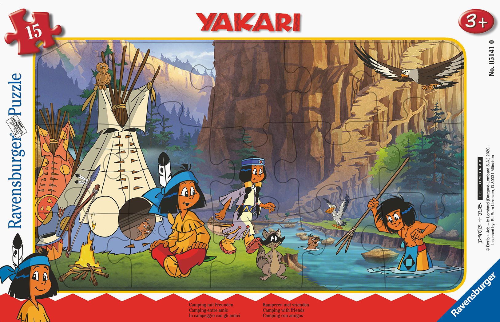 15 Parça Küçük Çerçeve Puzzle Yakari