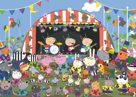 24 Parça Floor Puzzle Peppa Pig