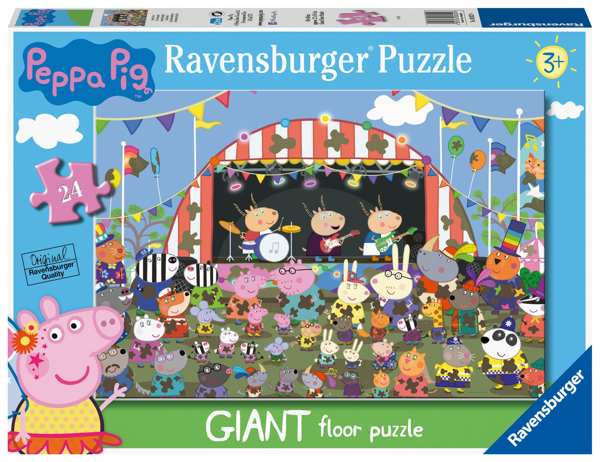 24 Parça Floor Puzzle Peppa Pig