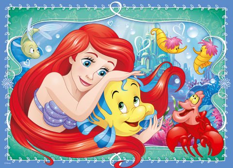 4 in Box Puzzle Walt Disney Prenses