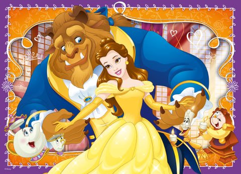 4 in Box Puzzle Walt Disney Prenses
